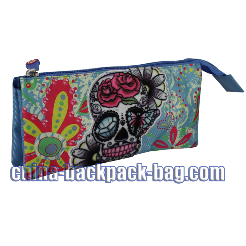 Blue Skull Kids Pencil Case, ST-15JH11PC