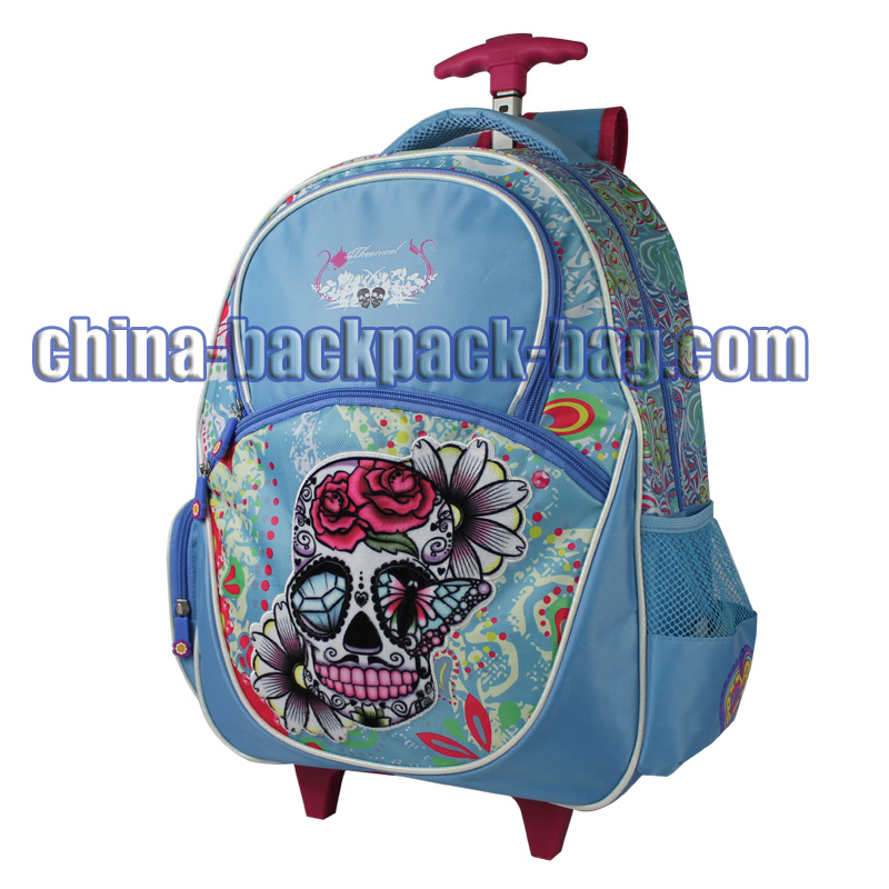 Skull Print Kids Trolley Bags, ST-15JH04TR